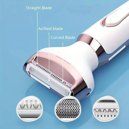 🏆 Last Day Special Price £13.99 ! ⚡ 4‑In‑1 Electric Cordless Lady Body Hair Shaver – smooth gentle shaving, cord‑free convenience, multi‑head design, ideal for body, armpit and bikini line grooming ✨
