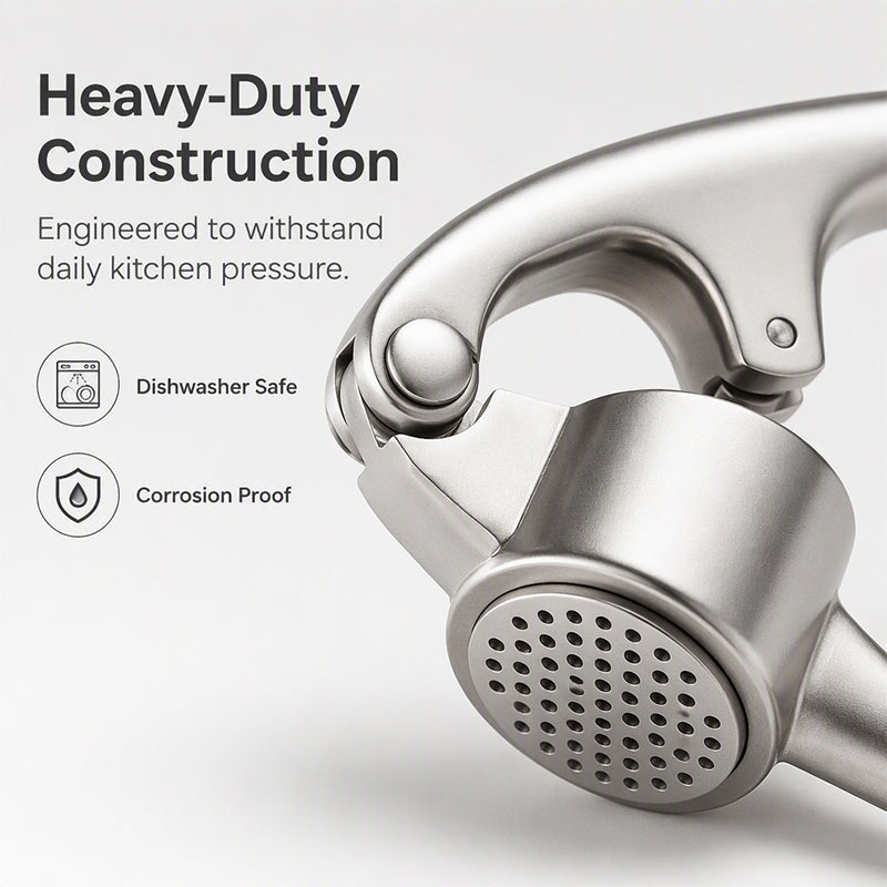 Premium Garlic Press with Soft Easy-Squeeze Ergonomic Handle