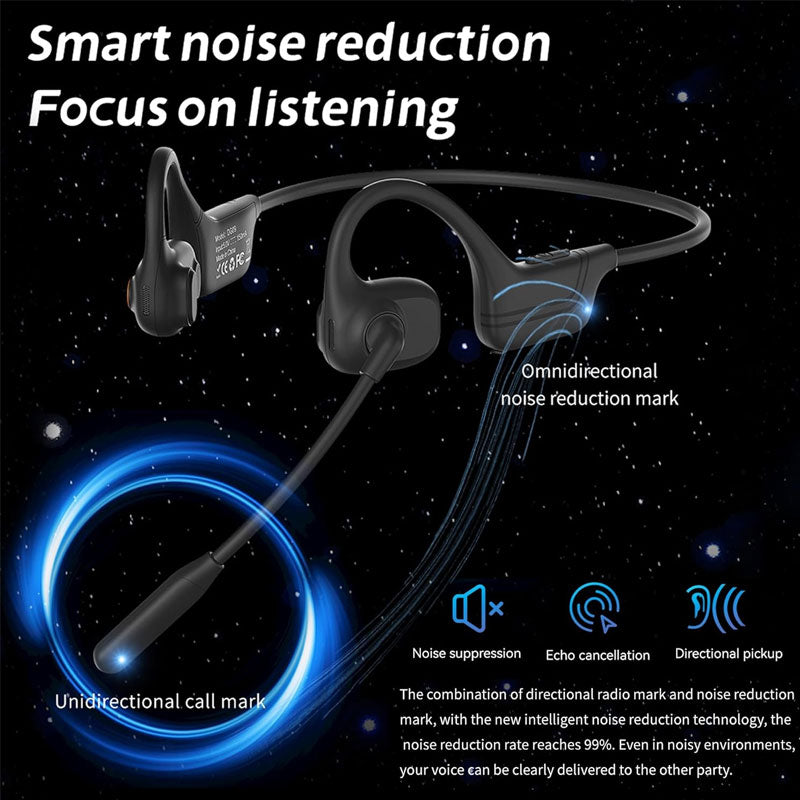 🎧 50% OFF NOW! 🎤 Open-Ear Bluetooth Headset with Noise-Cancelling Mic – Open-ear comfort, clear calls & lightweight – Perfect for work, sports & daily use 🔇
