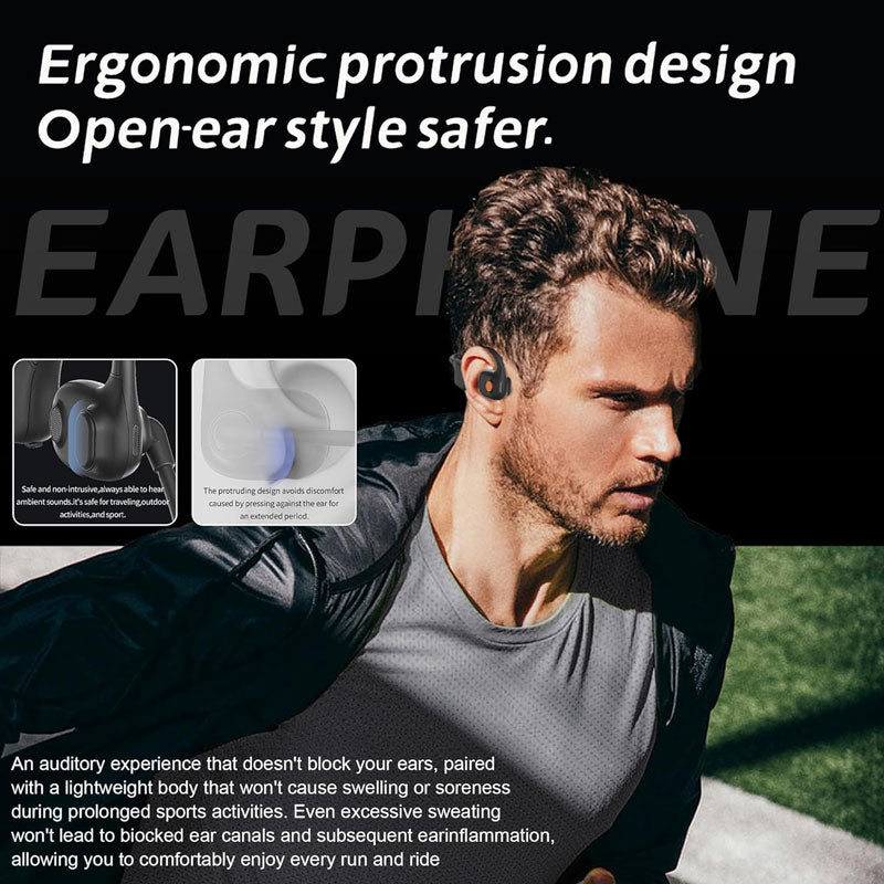 🎧 50% OFF NOW! 🎤 Open-Ear Bluetooth Headset with Noise-Cancelling Mic – Open-ear comfort, clear calls & lightweight – Perfect for work, sports & daily use 🔇