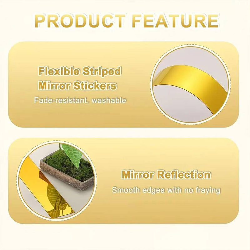 ⏳Limited-time 50% off⏰Self-Adhesive Acrylic Mirror Wall Stickers💛🪞