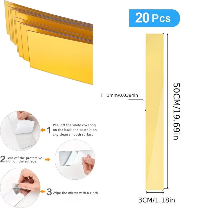 ⏳Limited-time 50% off⏰Self-Adhesive Acrylic Mirror Wall Stickers💛🪞