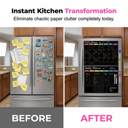 📢📢40% OFF !! ⏰Magnetic Fridge Calendar Planner Set with Markers