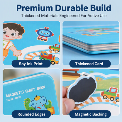 🎀50% OFF📒Kids Magnetic Quiet Book🧩Folding Puzzle Scene Early Educational Toy for Boys Girls👦