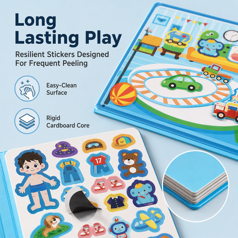 🎀50% OFF📒Kids Magnetic Quiet Book🧩Folding Puzzle Scene Early Educational Toy for Boys Girls👦