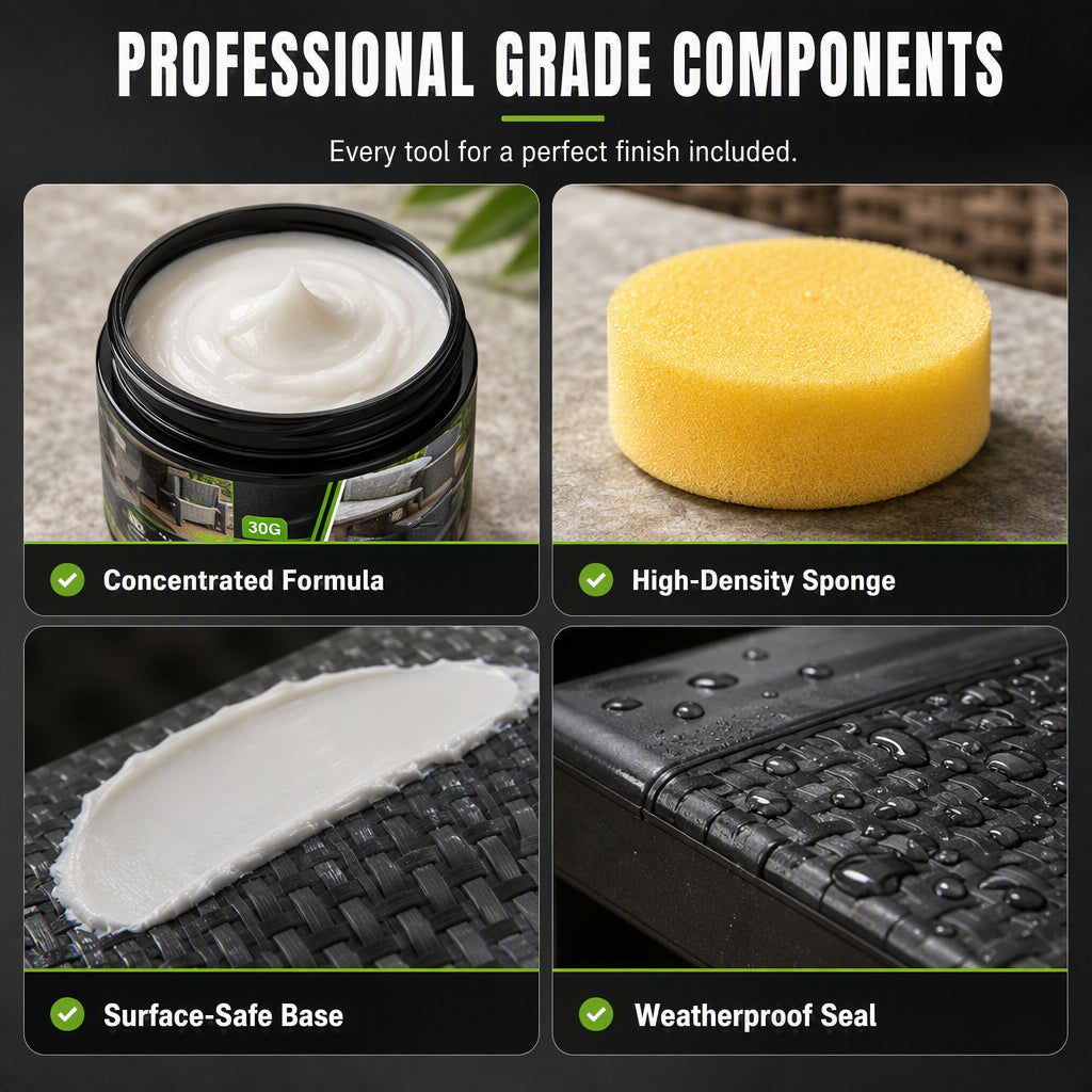 Outdoor Furniture Renewal Paste with Sponge