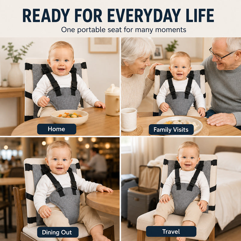 🎁🔥Last day sale 49% OFF🔥  👶Portable Baby High Chair Safety Harness Strap