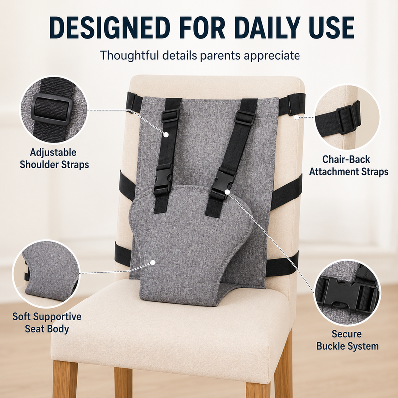 🎁🔥Last day sale 49% OFF🔥  👶Portable Baby High Chair Safety Harness Strap