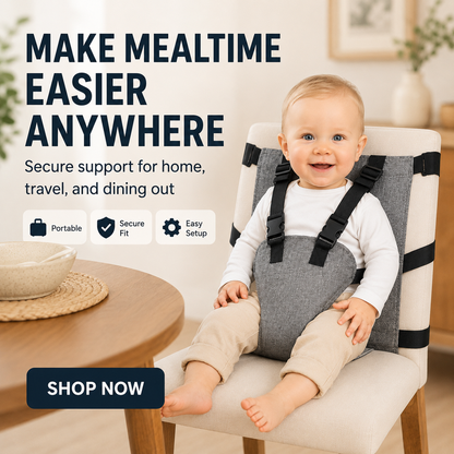 🎁🔥Last day sale 49% OFF🔥  👶Portable Baby High Chair Safety Harness Strap