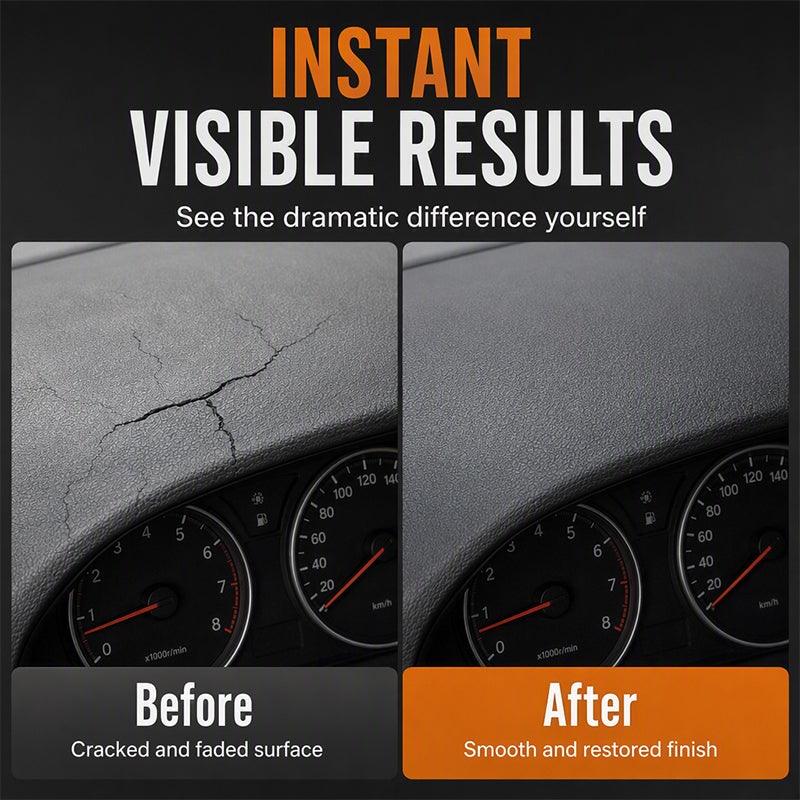 🚗50% OFF NOW! Professional Car Dashboard Crack Repair Gel‑Quick‑Drying Seamless Filler with UV Protection, Auto Interior Restoration Cream for Cracked Leather & Plastic Dashboards