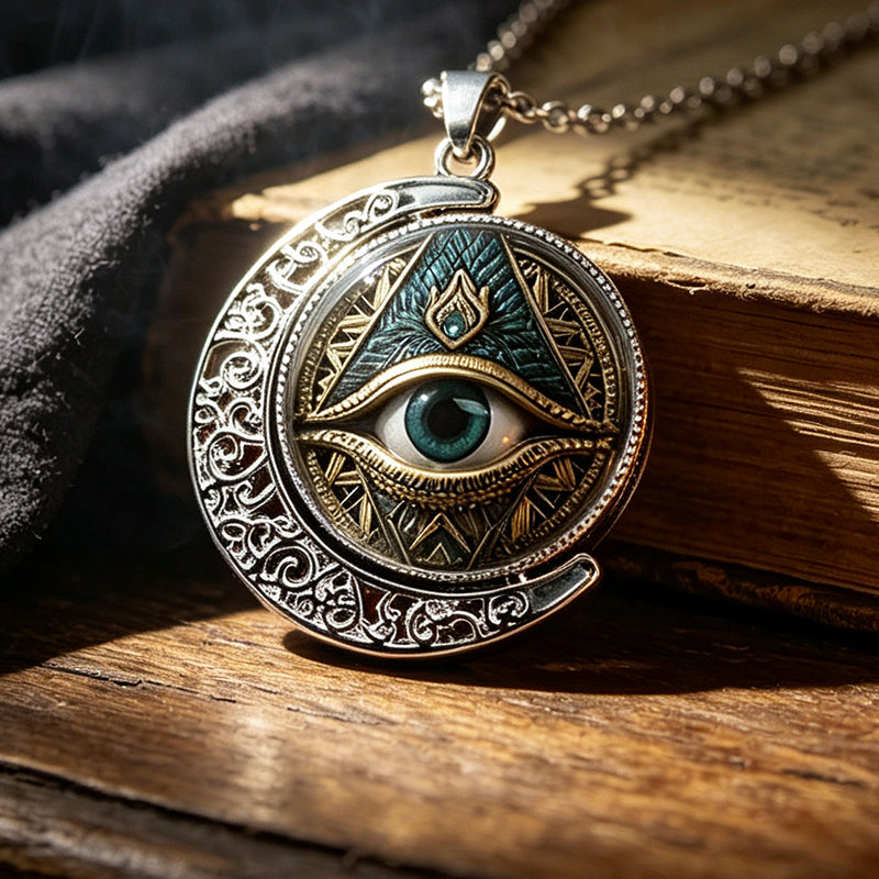 📢📢50% OFF !! ⏰Vintage All Seeing Eye Pendant Necklace