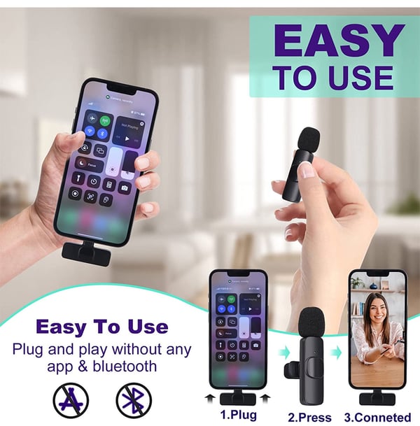 🔥Hot Sale: 50% OFF🔥New Wireless Lavalier Microphone