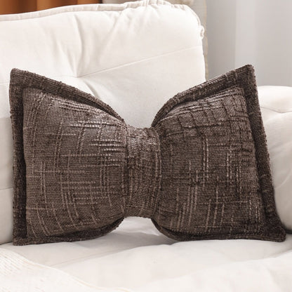 🎀 49% OFF NOW! 🛋️ Soft Chenille Bow-Shaped Throw Pillow – Ultra-soft, plush & decorative – Perfect for sofas, beds & cozy corners ✨
