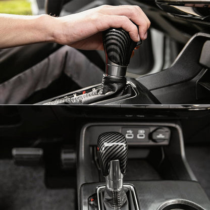 📢📢50% OFF !! ⏰Gear Shift Knob Cover for 2018-2025 Civic Carbon Fiber Trim