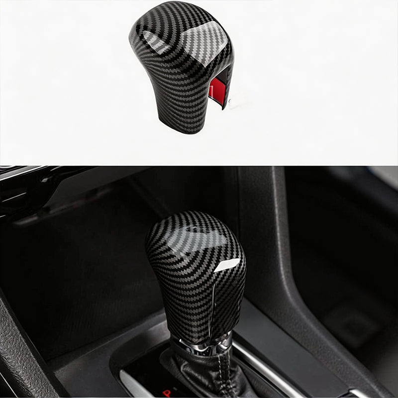 📢📢50% OFF !! ⏰Gear Shift Knob Cover for 2018-2025 Civic Carbon Fiber Trim