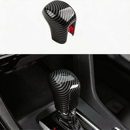 📢📢50% OFF !! ⏰Gear Shift Knob Cover for 2018-2025 Civic Carbon Fiber Trim