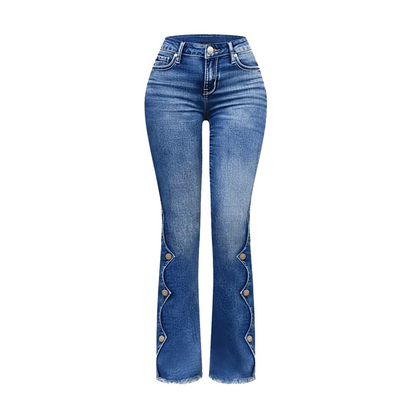 ⏰Last Day Sale 49% OFF& Free Shipping✈️💃Women High Waisted Distressed Flare Jeans