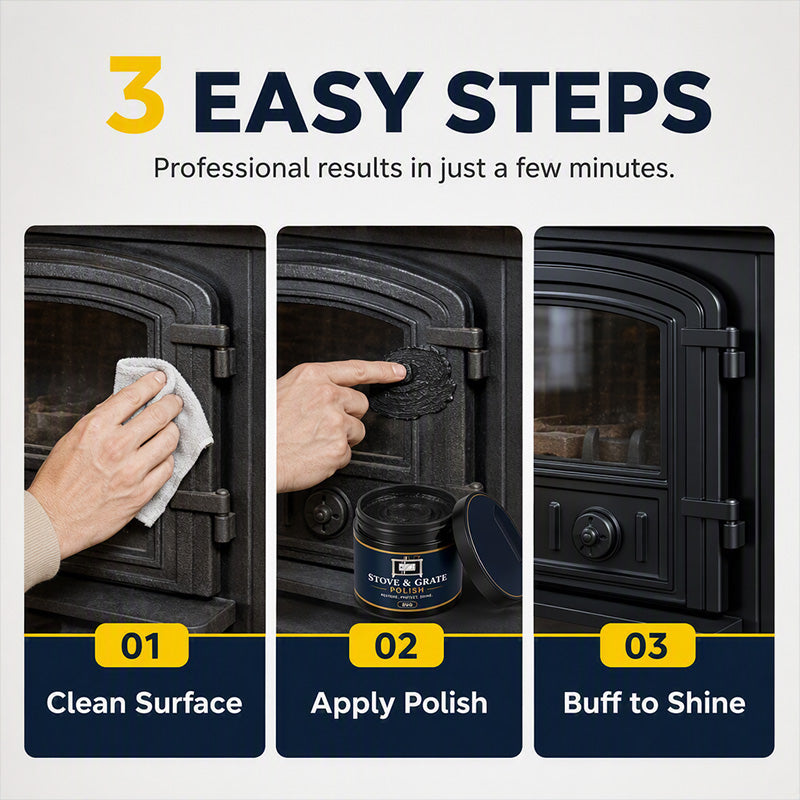 🛒50% OFF✨Cast Iron Stove Polish with Sponge – Cleans, polishes, and protects your cast iron stove ✨