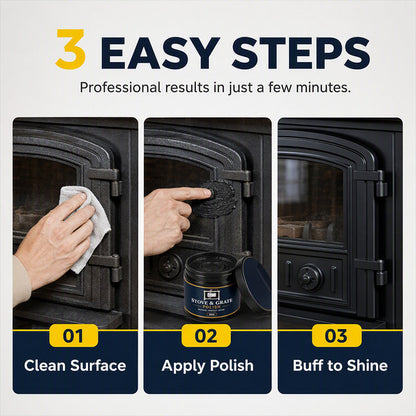 🛒50% OFF✨Cast Iron Stove Polish with Sponge – Cleans, polishes, and protects your cast iron stove ✨