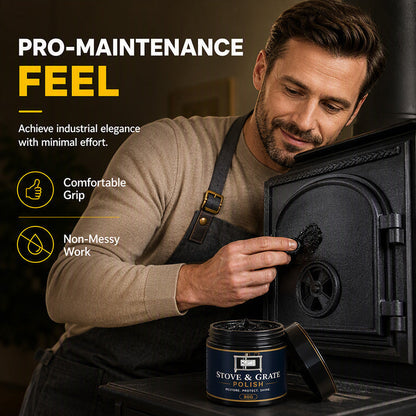 🛒50% OFF✨Cast Iron Stove Polish with Sponge – Cleans, polishes, and protects your cast iron stove ✨