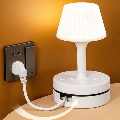 💡 Bedside Lamp with AC Outlets & USB Ports – Light, Charge & Power in One ✨