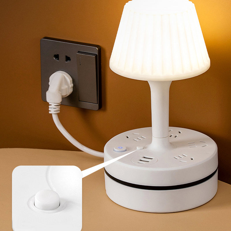 💡 Bedside Lamp with AC Outlets & USB Ports – Light, Charge & Power in One ✨