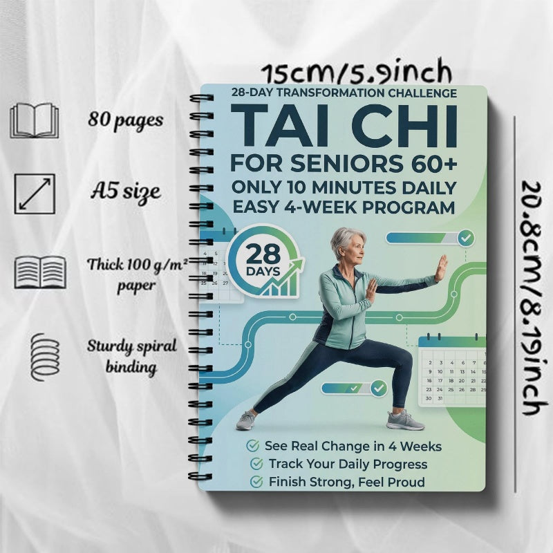 ⏳Limited-time 49% off⏰Wellness Pick | 28-Day Tai Chi Book🧘☯️