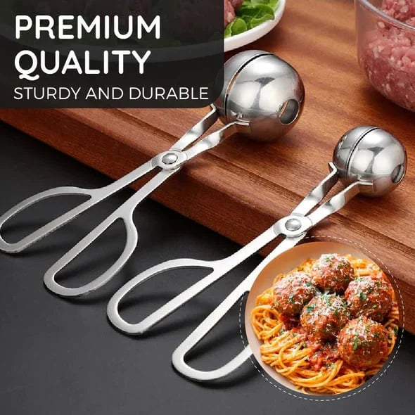 📢📢49% OFF !! ⏰Stainless Steel Meatball Maker – 304 Food-Grade Steel, Non-Stick Smooth Surface & One-Press Design – Perfect Meatballs in Seconds ✨