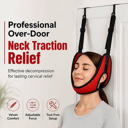📢📢49% OFF !! ⏰Over Door Cervical Traction Device for Neck Pain Relief