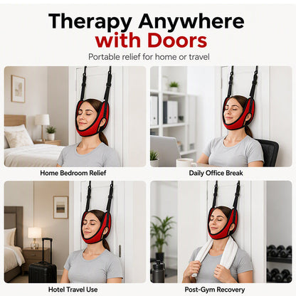 📢📢49% OFF !! ⏰Over Door Cervical Traction Device for Neck Pain Relief