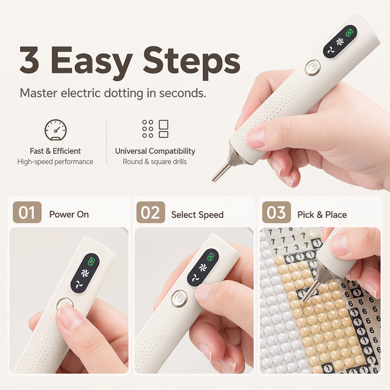 💎 LIMITED‑TIME 49% OFF! ✨ Rechargeable Electric Diamond Pen – Precise, Comfortable, Time‑Saving