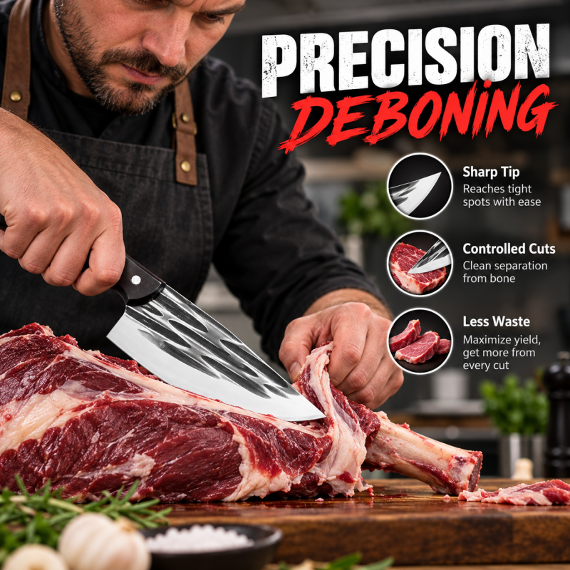 📢📢Hot Deal !!⏰49% Off Limited Time! Hand Forged Blacksmith Butcher Knife ✨ Ultra-Sharp Kitchen Meat Cleaver
