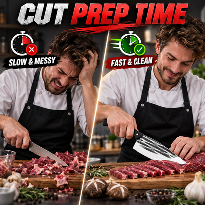 📢📢Hot Deal !!⏰49% Off Limited Time! Hand Forged Blacksmith Butcher Knife ✨ Ultra-Sharp Kitchen Meat Cleaver
