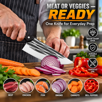 📢📢Hot Deal !!⏰49% Off Limited Time! Hand Forged Blacksmith Butcher Knife ✨ Ultra-Sharp Kitchen Meat Cleaver
